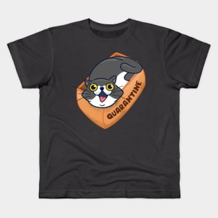 Cat Inside a Cardboard Box Kids T-Shirt